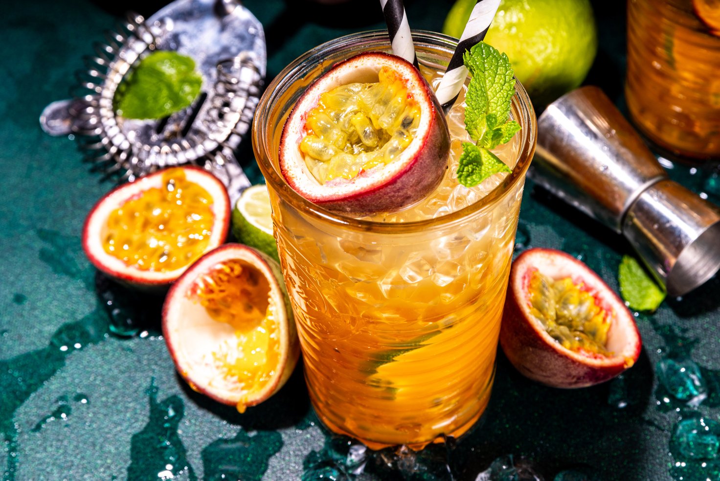 Passion fruit lemonade